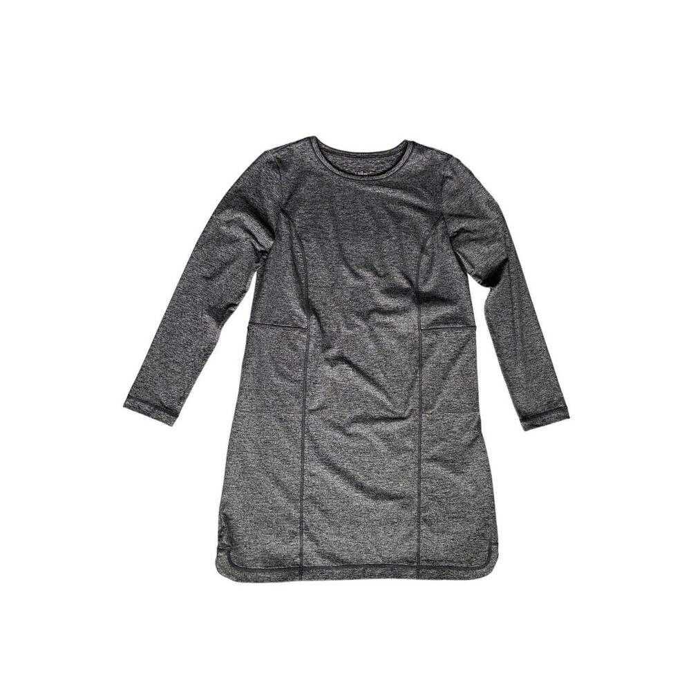 J. Jill Fit Womens Marled Shirttail Dress Size XS Gray Long Sleeve Athleisure - Picture 5 of 12